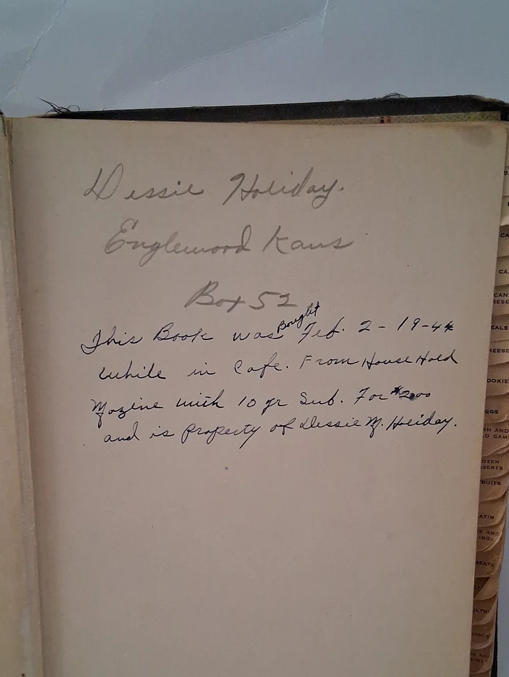 Vintage Cookbook 1943